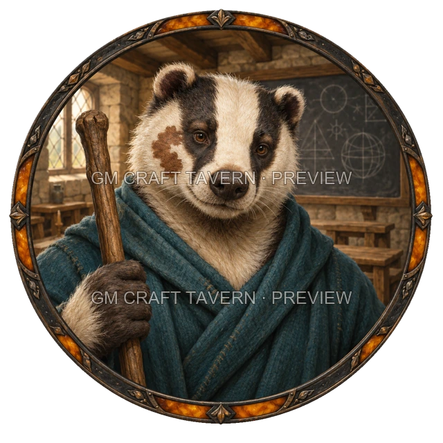 Besha Ironwell - Wizard top-down token preview