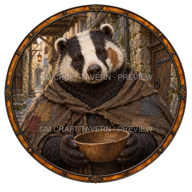 Besha Hillward - Outcast top-down token preview