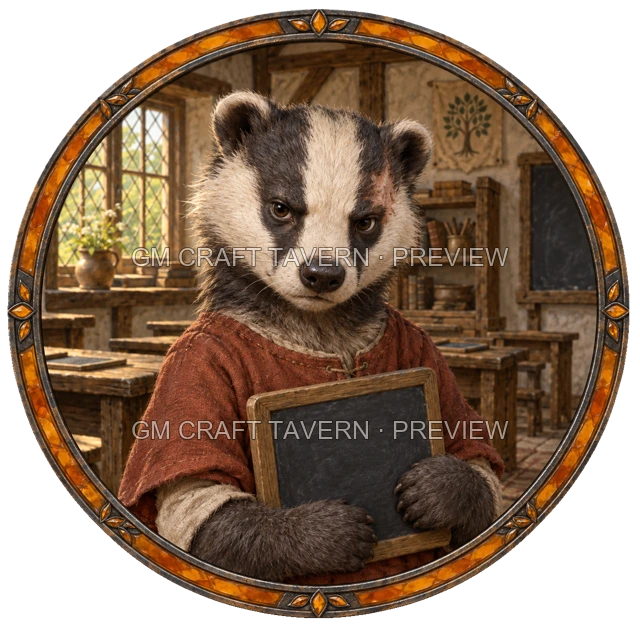 Grom Deepgrove - Villager top-down token preview