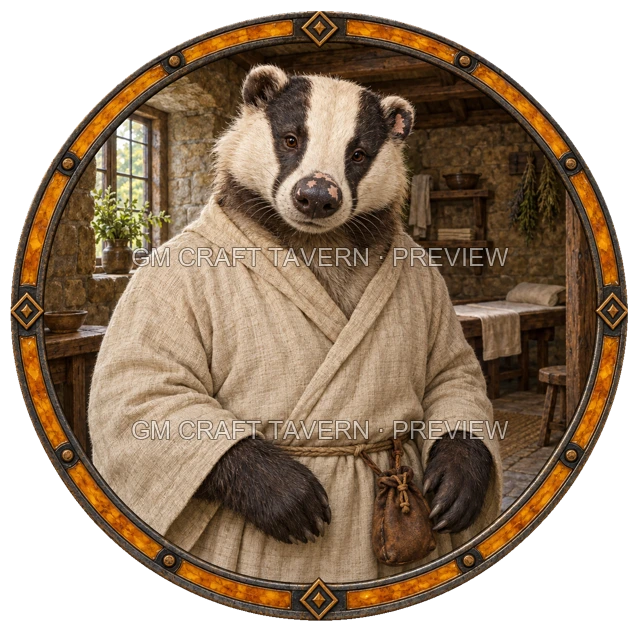 Besha Deepgrove - Healer top-down token preview