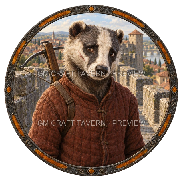 Besha Redcliff - Fighter top-down token preview