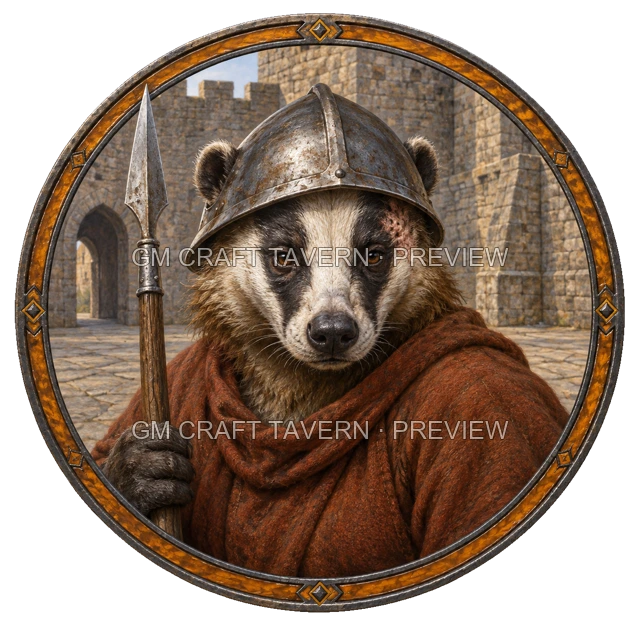 Durg Redcliff - Fighter top-down token preview
