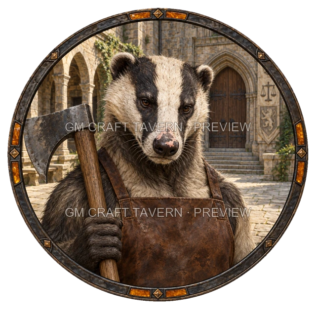 Varka Clearwell - Fighter top-down token preview