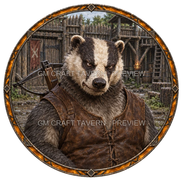 Enemy Crossbowman top-down token preview