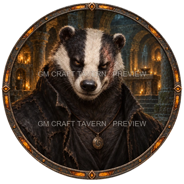 Dark Warlock top-down token preview