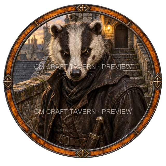 Assassin top-down token preview