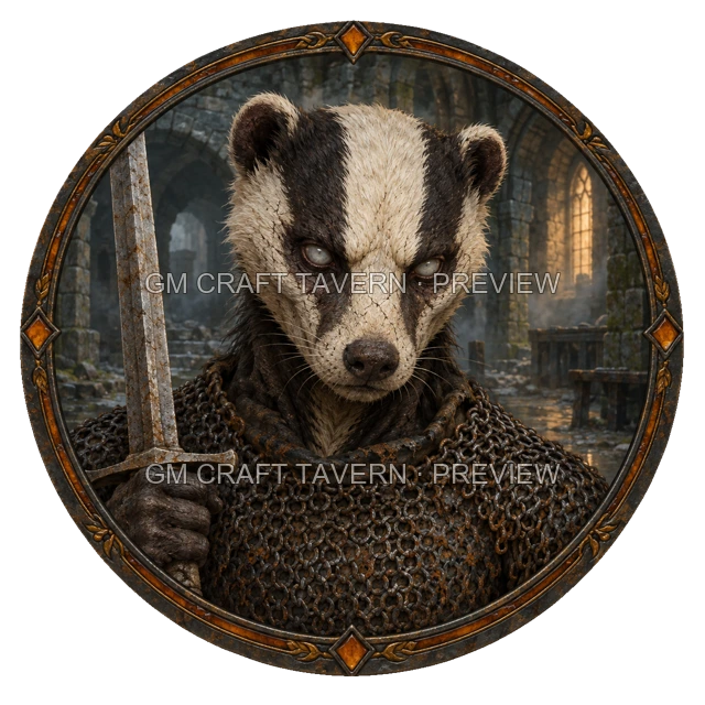 Undead Soldier top-down token preview