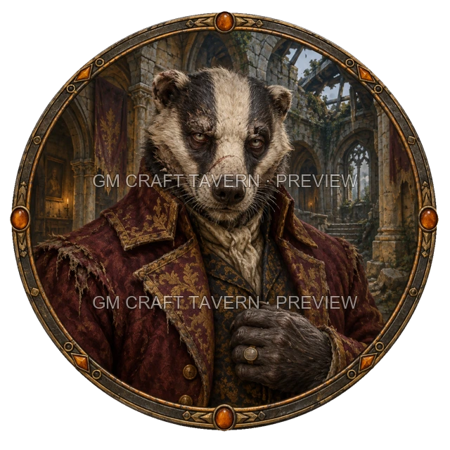 Undead Noble top-down token preview