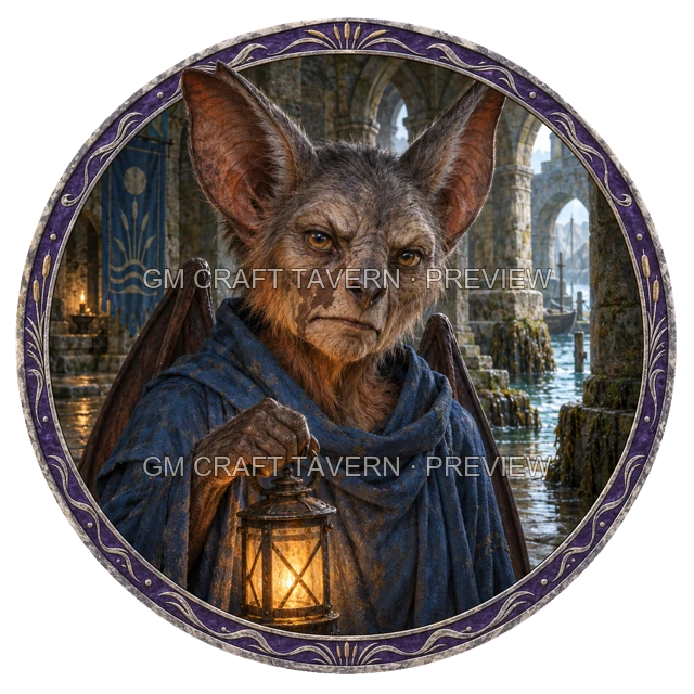 Aperçu du token vu du dessus de Urdan Reedvale - Clerc
