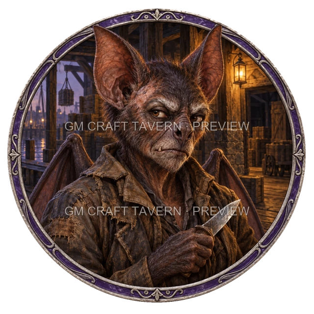 Aperçu du token vu du dessus de Urdan Duskford - Roublard