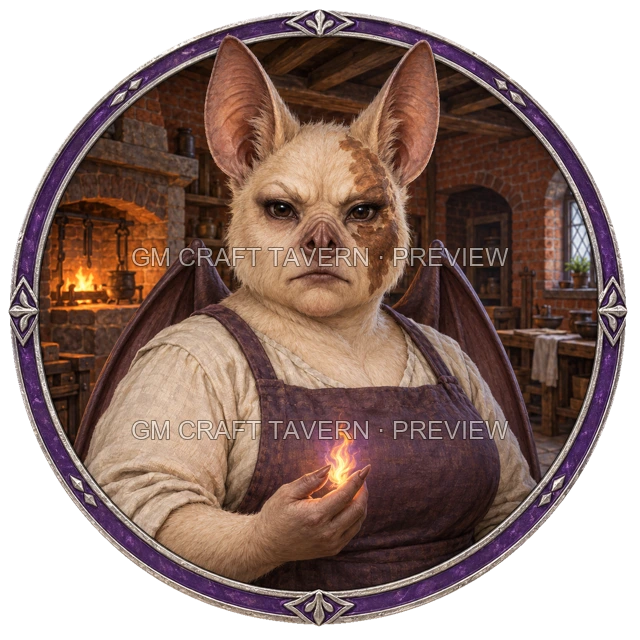 Aperçu du token vu du dessus de Durg Duskford - Ensorceleur