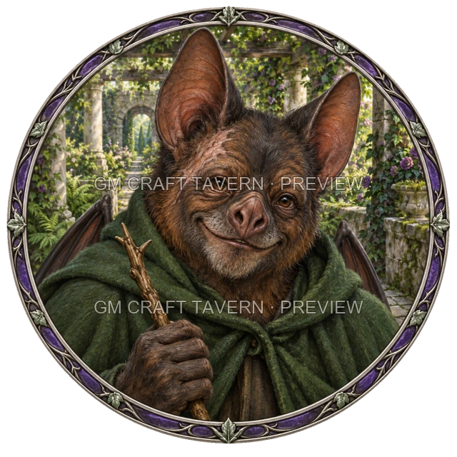 Aperçu du token vu du dessus de Varka Ironwell - Occultiste
