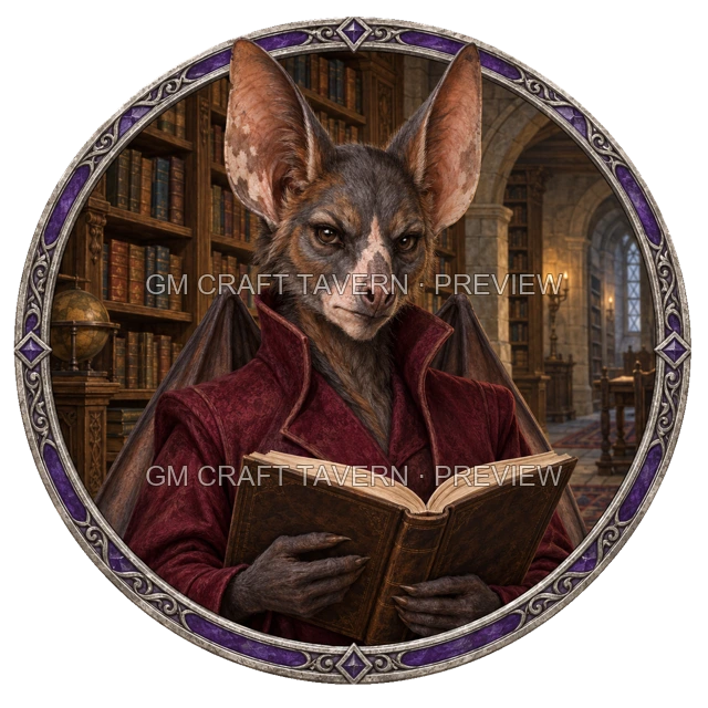 Aperçu du token vu du dessus de Durg Ironwell - Magicien