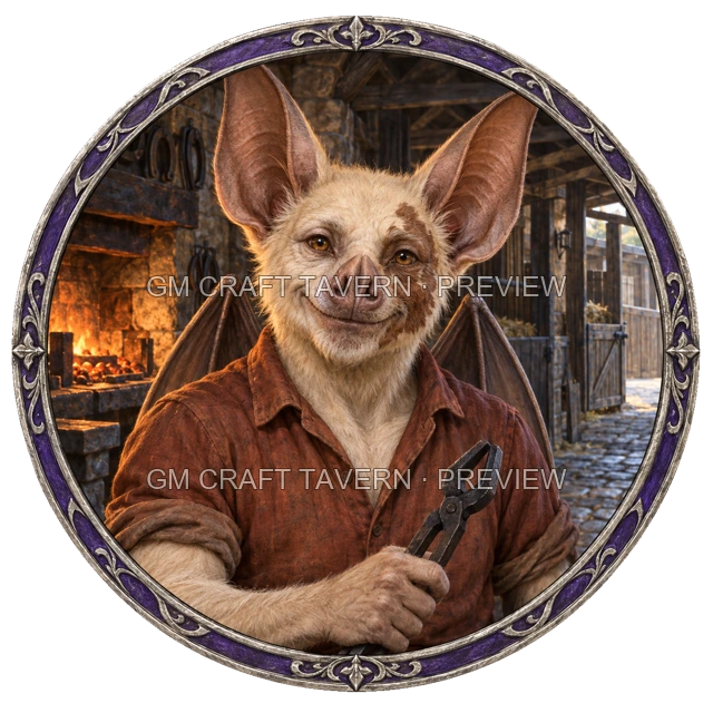 Aperçu du produit Batfolk Character Tokens 7