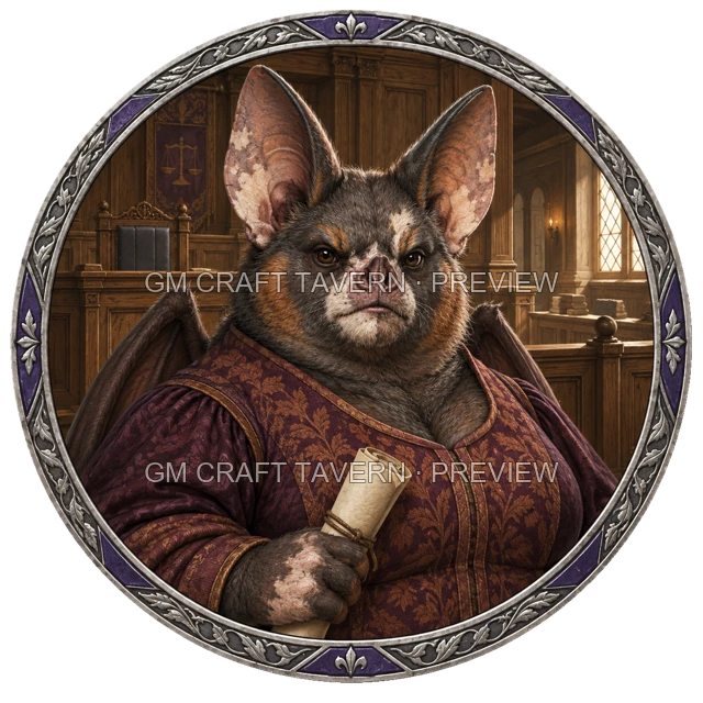 Grom Oakbend - aperçu de token de noble vu du dessus