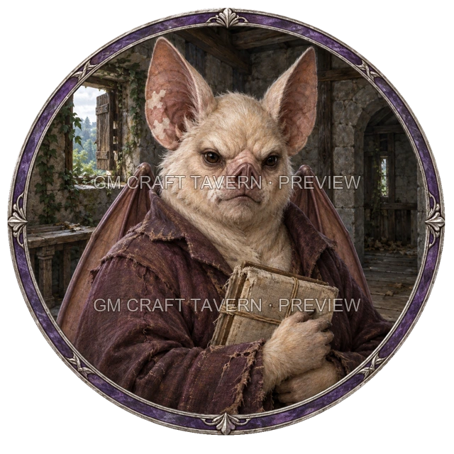 Durg Hillward - aperçu de token de paria vu du dessus