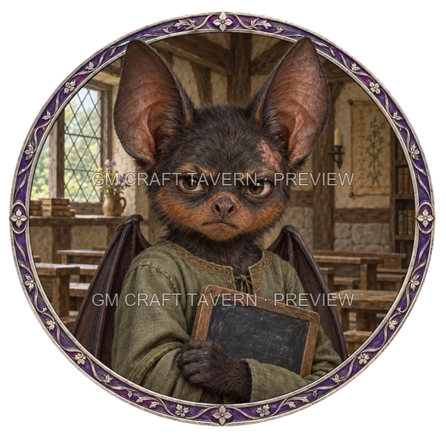 Grom Deepgrove - aperçu de token de villageois vu du dessus