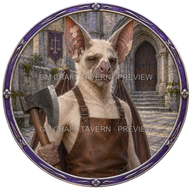 Varka Clearwell - aperçu de token de combattant vu du dessus
