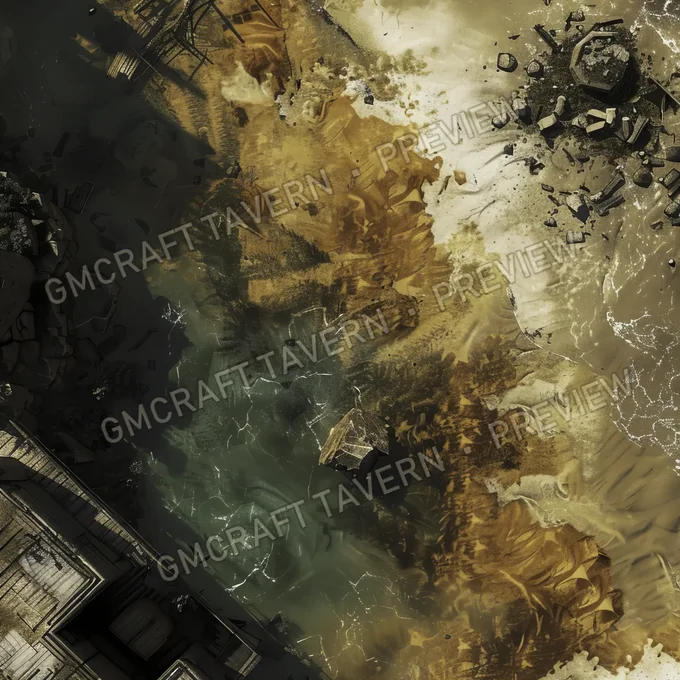 Aperçu de la battlemap Pollution abandonnée