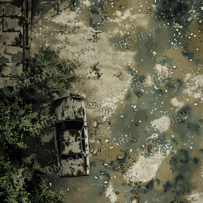 Aperçu de la battlemap Pollution abandonnée