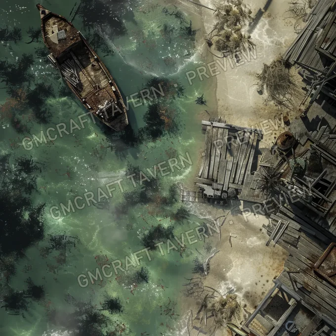 Aperçu de la battlemap Pollution abandonnée