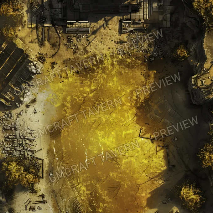 Aperçu de la battlemap Plage nucléaire
