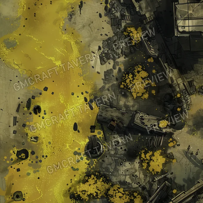 Aperçu de la battlemap Plage nucléaire