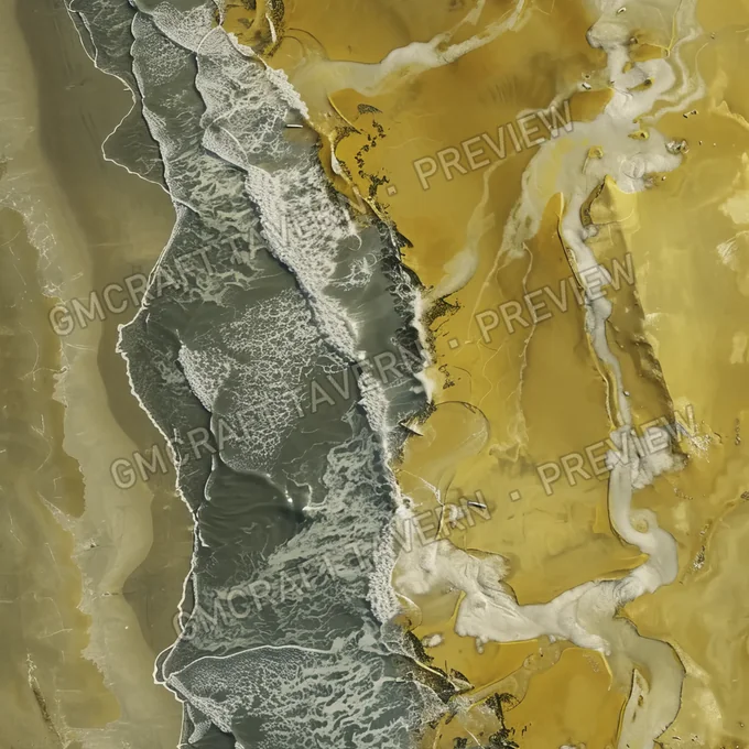 Aperçu de la battlemap Plage nucléaire avec radiations