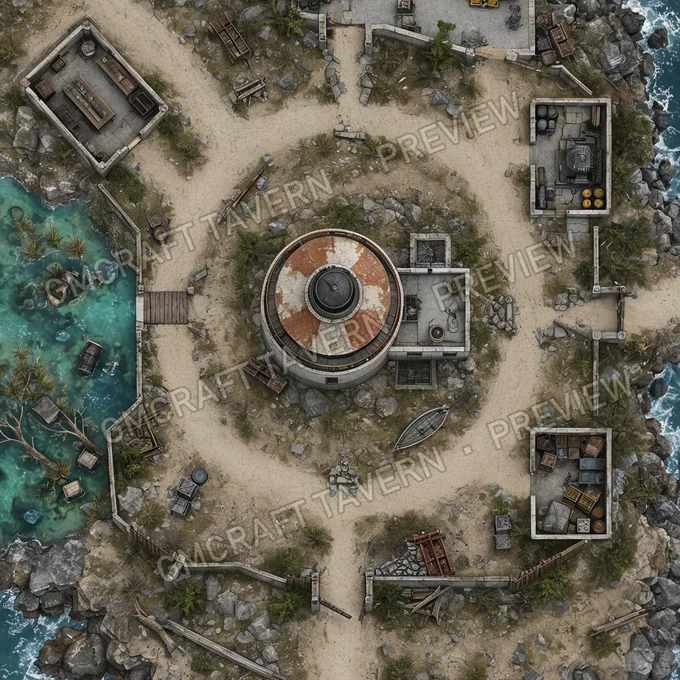 Aperçu de la battlemap Pa 28 50