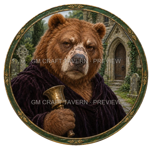 Aperçu du token vu du dessus de Durg Stonebrook - Barde