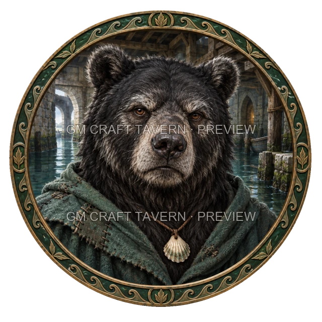 Aperçu du token vu du dessus de Urdan Ironwell - Occultiste
