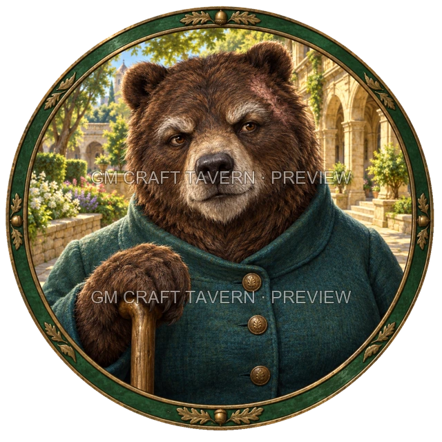 Aperçu du produit Tokens de personnages ours-folk 7