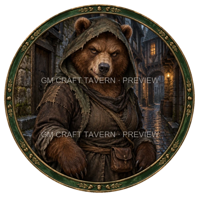 Aperçu de token de voleur vu du dessus