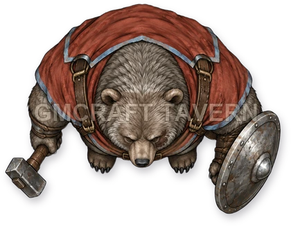 Grom Mossridge - Paladin top-down token preview