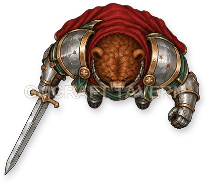 099 · Enemy 21 - Corrupt Knight top-down token preview
