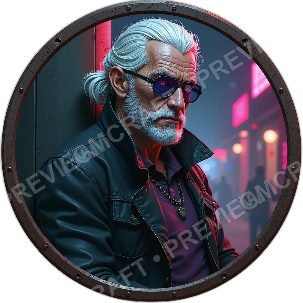 Velvet Wafer Hustler, Male, Lined Contraband Case, Thumb Cipher Ring, Scent Neutralizer Collar, Black Market Tech Dealers, ,Elder Very Old Person,1.8, 0004 top-down token preview