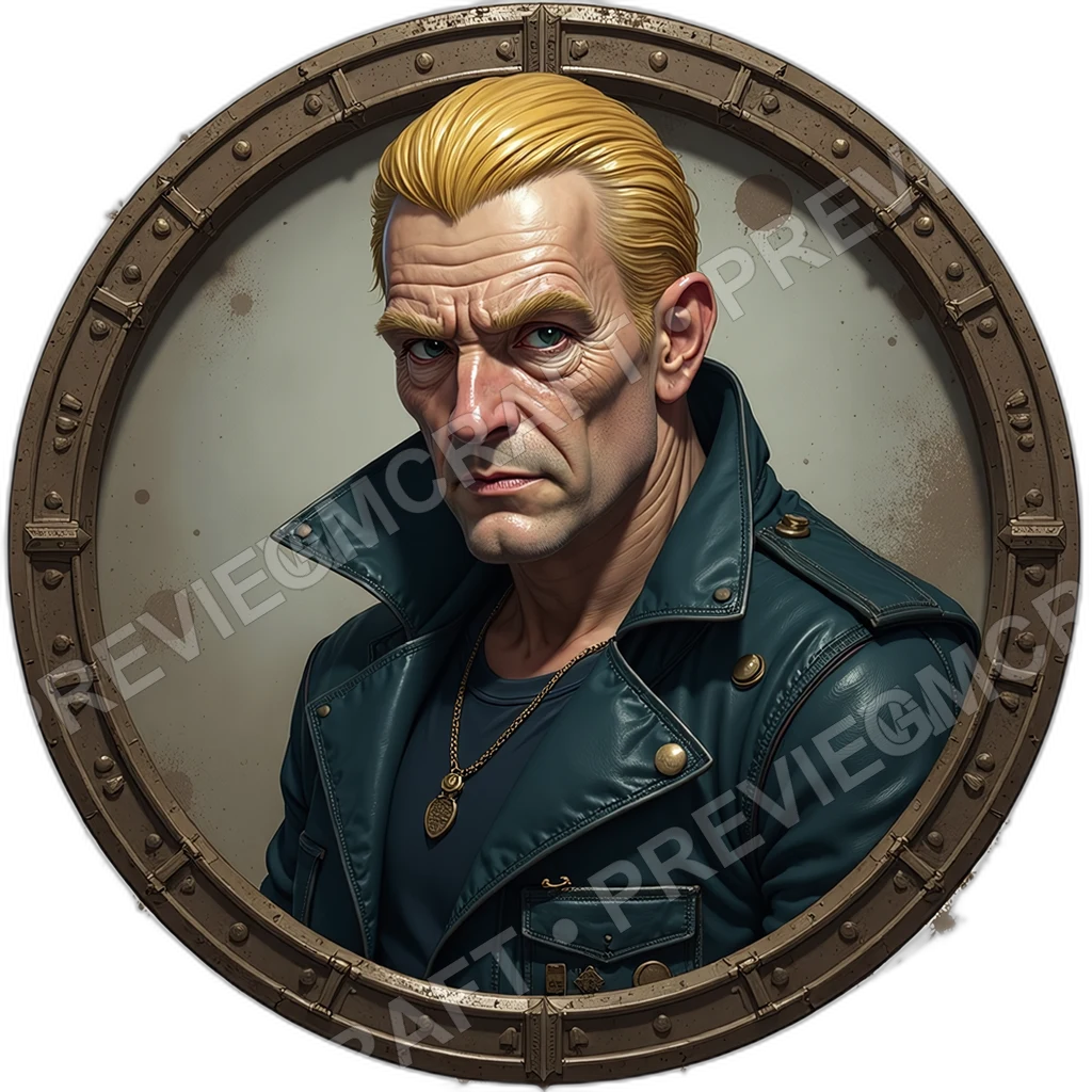Velvet Wafer Hustler, Male, Lined Contraband Case, Thumb Cipher Ring, Scent Neutralizer Collar, Black Market Tech Dealers, ,Elder Very Old Person,1.8, 0005 top-down token preview