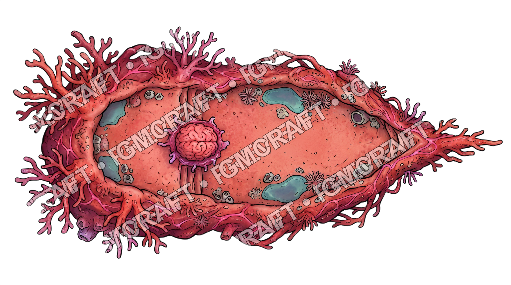 Coral Barge top-down token preview