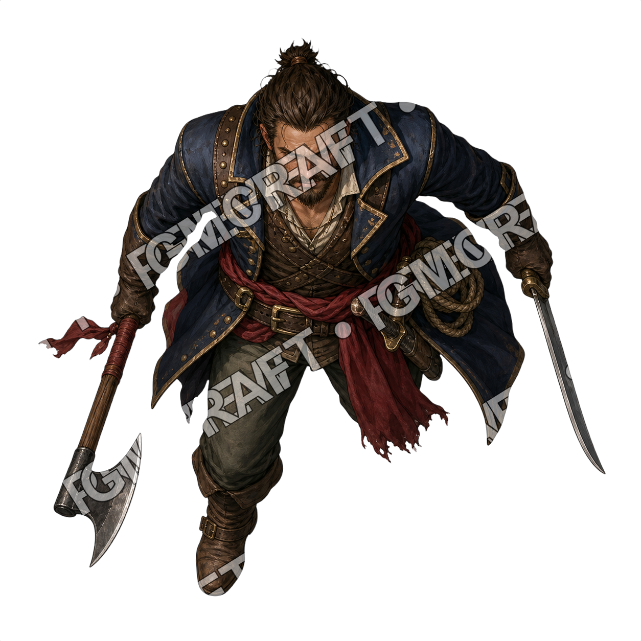Weathered Rowboat First Mate top-down token preview