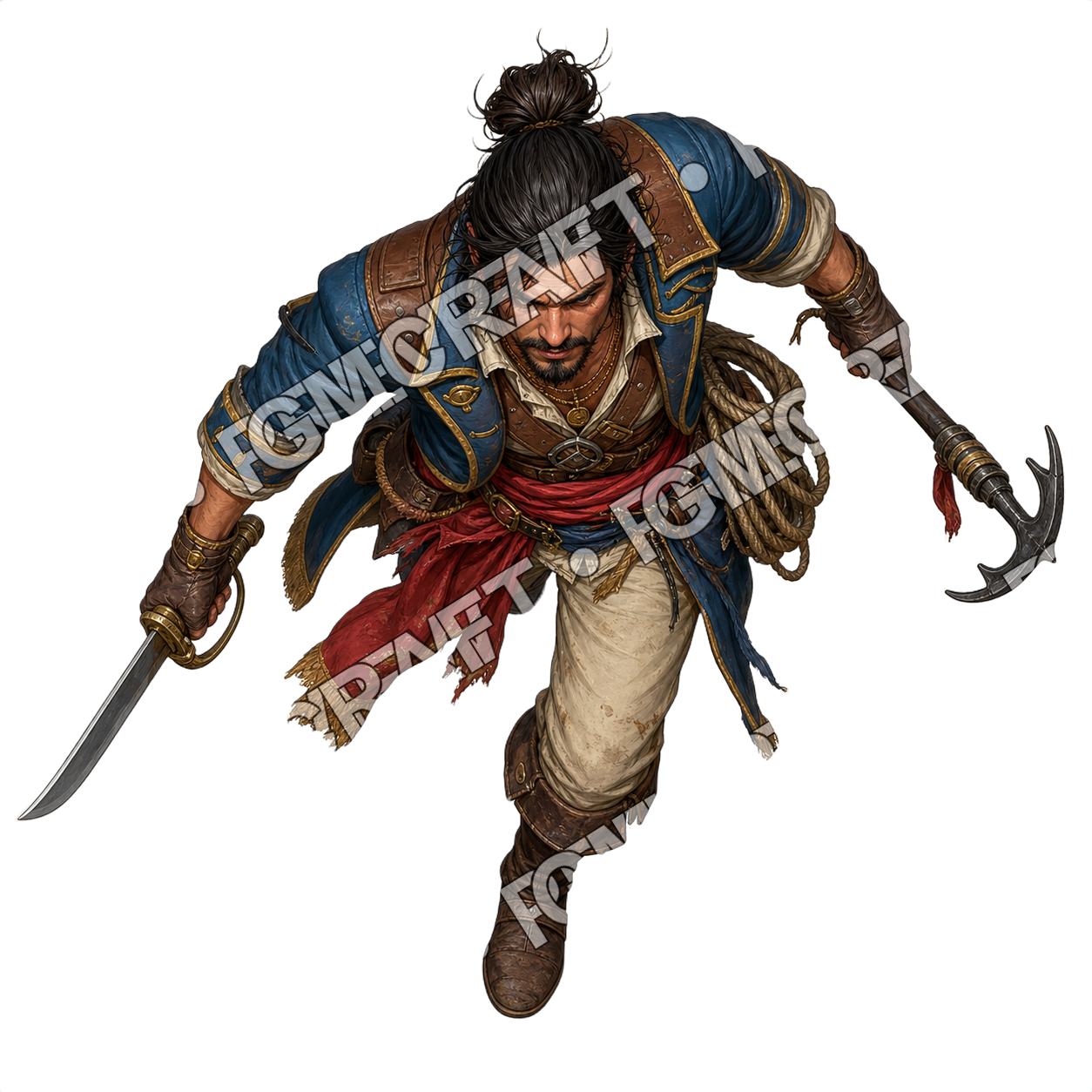 Plain Raft Boat First Mate top-down token preview