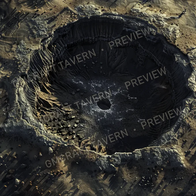Radioactive Crater A Massive Cra battlemap preview