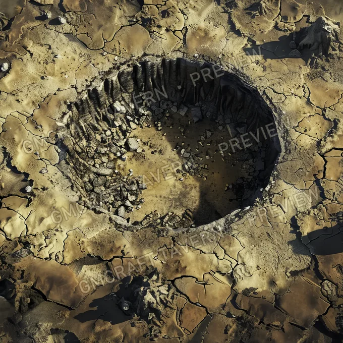 Radioactive Crater A Massive Cra battlemap preview