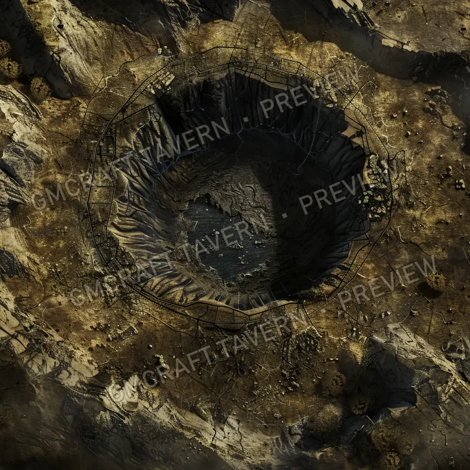 Radioactive Crater A Massive Cra battlemap preview