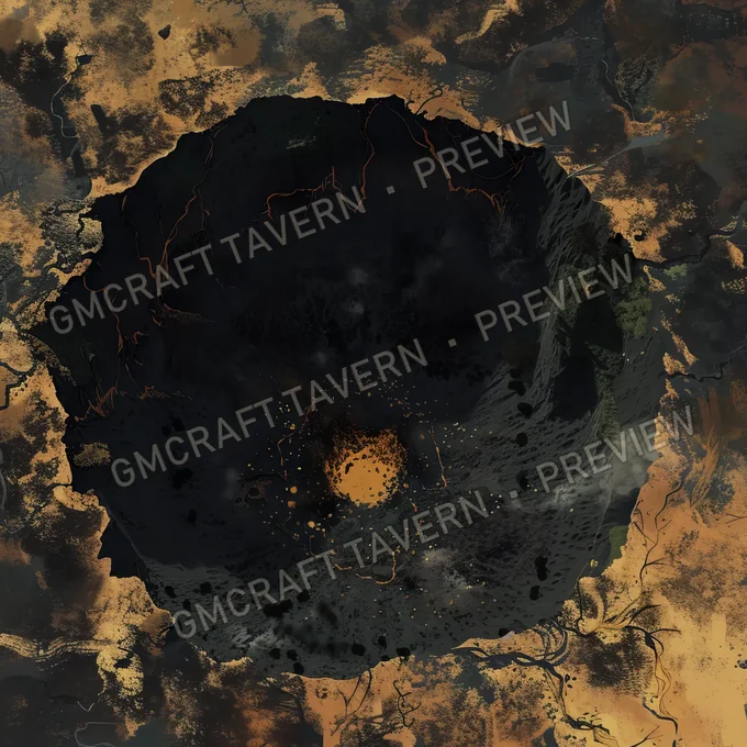 Radioactive Crater A Massive Cra battlemap preview