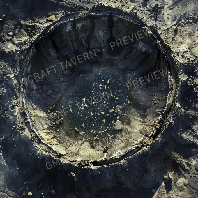 Radioactive Crater A Massive Cra battlemap preview