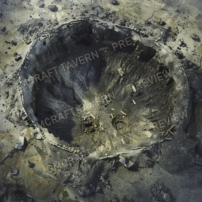 Atomic Bomb Crater Site Batt battlemap preview