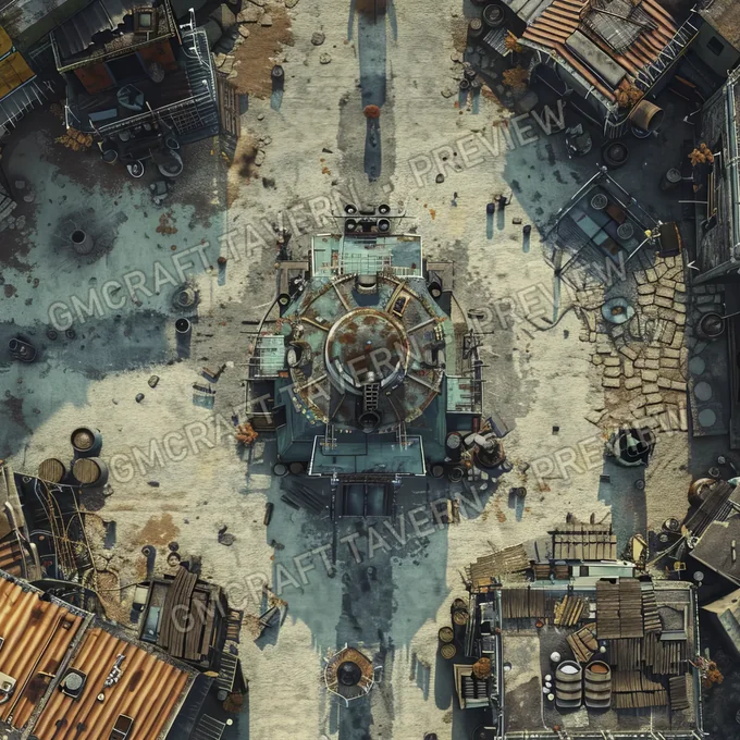 Renegade Refuge A Lawless Town W battlemap preview