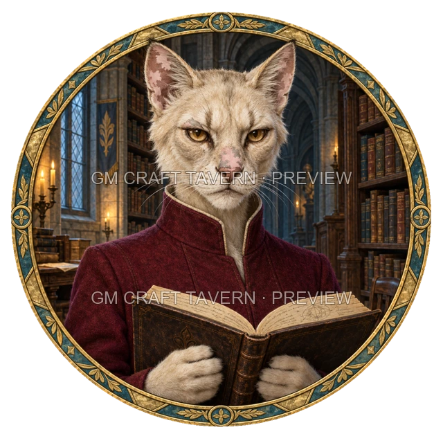 Aperçu du token vu du dessus de Durg Ironwell - Magicien