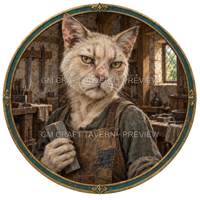 Urdan Westmere - aperçu de token de forgeron vu du dessus