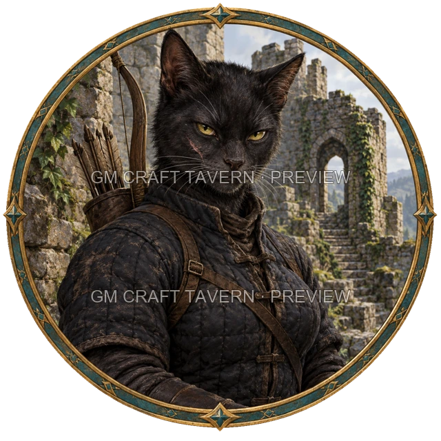 Aperçu de token d’archer ennemi vu du dessus